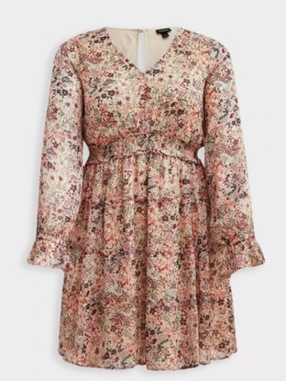 Torrid Tiered Floral Chiffon Dress